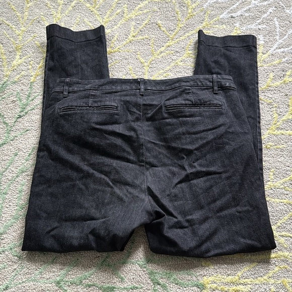 Ralph Lauren gray denim straight leg flat front jeans, 14 - Picture 4 of 6